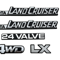 Autocollants de logo de voiture brillants autocollants en ABS de haute qualité, épaisseur 0,5 mil, réutilisables pour Land Cruiser LC76/LC79/LC71 Sports