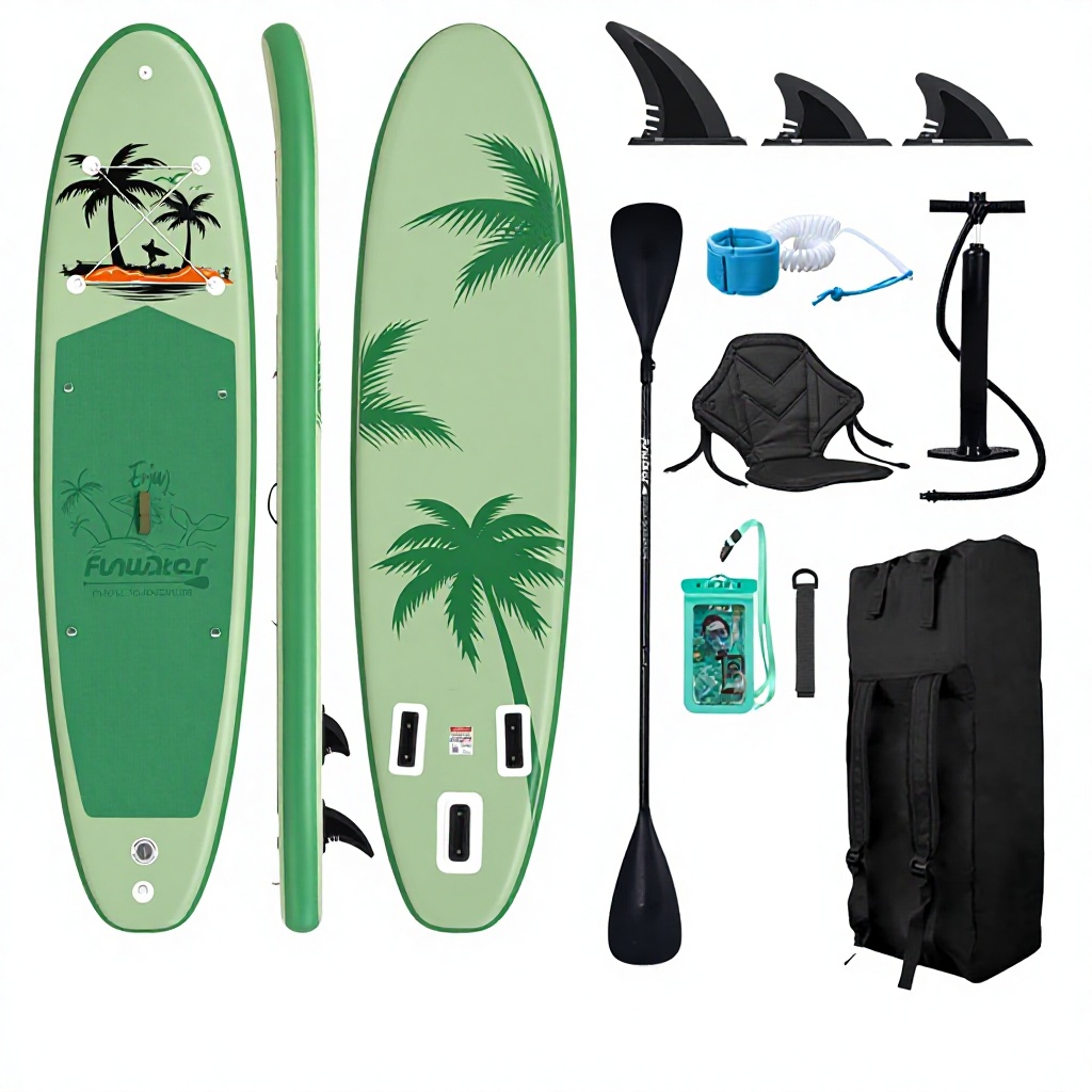 SUPFW37C--335cm green coconut tree