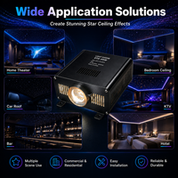 Kit d'éclairage de plafond à fibres optiques 45W avec fibres optiques PMMA à éclairage latéral RGB et contrôle par application pour home cinéma