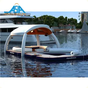 DWF Custom Inflatable Aqua Banas , Inflatable Yacht Beach Bana Tents For Leisure