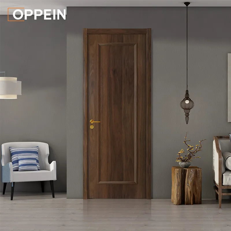 Oppein teak em malásia, porta fora de madeira móveis portas de madeira moderno quarto tall teak porta de madeira cor