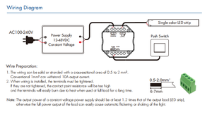 Controlador LED de Atenuación ZigBee y RF V1-H(WZ) Zigbee+RF2.4G+Control de Voltaje por Botón, Aplicación Tuya+Control Remoto RF+Interruptor de Botón+Control por Voz - Product Image 4