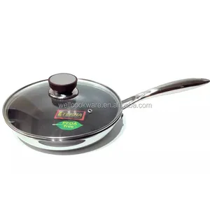 Premium 28 centimetri In acciaio inox fry pan grill no olio no nerofumo antiaderente pan