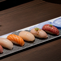Japanse rechthoekige sashimi schaal serveerschaal blauw ruitpatroon restaurant servies