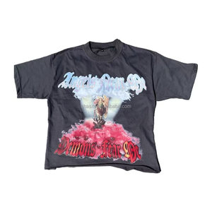 Camiseta de Hombre de Alta Calidad, 100% Algodón, Oversize, Gruesa, con Estampado Gráfico, Estilo Urbano, 300 g/m², Personalizada con Impresión DTG, Corte Recortado - Product Image 6
