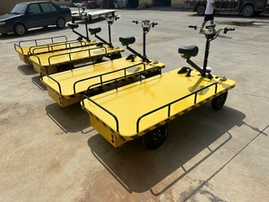 Customizable Ride-on Electric <strong>Flat</strong> <strong>Cart</strong> 4-Wheel Design Easy Maneuverability Electric Cargo Trolley <strong>Cart</strong> for Material Transport - Product Image 6