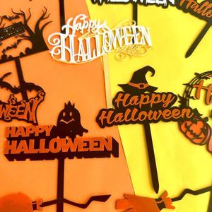 ท็อปเปอร์เค้กอะคริลิคสองชั้นรูปปราสาทค้างคาว ตกแต่งเค้กธีมฮาโลวีน น้ำผึ้งและรสหวาน อุปกรณ์ตกแต่งงานปาร์ตี้ - Product Image 2