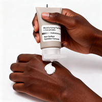 Crème hydratante à la céramide HA, marque privée OEM, réparation de la barrière cutanée, apaisement des rougeurs, crème nourrissante douce pour le visage, formule personnalisée