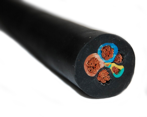 SHD-GC 2KV Mining Flexible Rubber Cable Cu/EPR Insulated/CPE Jacket Shielded 3 Cores 12awg 14awg 2 4 6 8 10awg 1/0 2/0awg