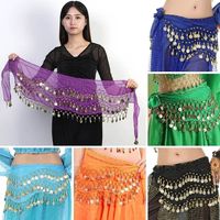 Femmes exotiques Sexy danse du ventre hanche écharpe ceinture thaïlande/inde/danseuse arabe jupe paillettes glands pour spectacles Costume de danse