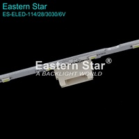 ES-ELED-114/28/3030/6V (2PCS) Barre LED TV 43-NU7100F2X28-3030 Bande lumineuse LED pour TV 43 pouces 43NU7400UXCE 43NU