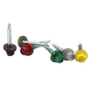 สกรูเจาะหัวหกเหลี่ยมหัวสองสีสกรูแผงแซนวิชมุงหลังคาสำหรับเกษตรกร - Product Image 5