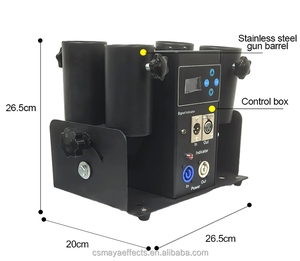 2025 Factory 50W DMX512 4-head <span class=keywords><strong>Shooter</strong></span> Four Shots Confeti Laucher Machine para boda Efectos de escenario Celebración - Product Image 4
