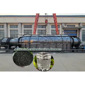 Hot Sale Smokeless Biochar Carbon Bamboo activated Carbonization Furnace Rotary Kiln