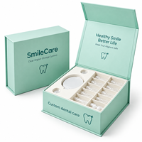 Boîte d'emballage magnétique haut de gamme personnalisée avec logo pour kit d'aligneurs dentaires orthodontiques, outils et étui pour laboratoire dentaire