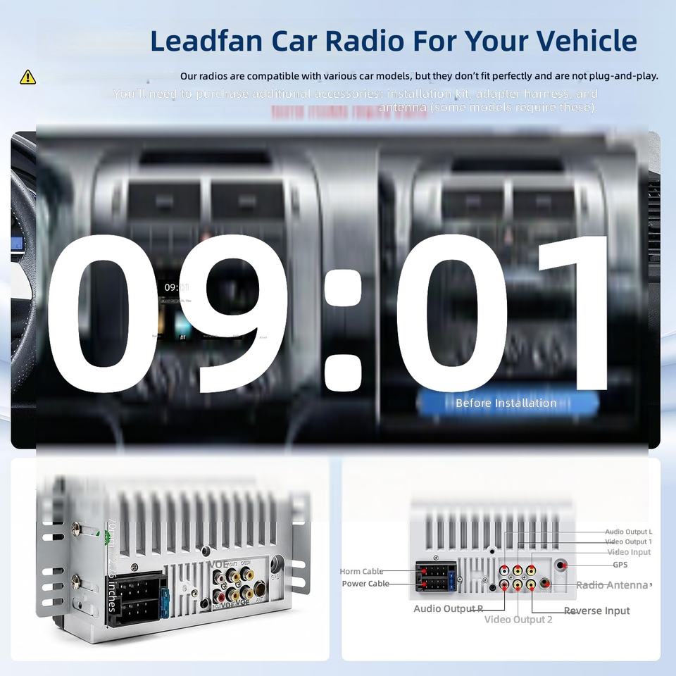 2Din Carplay Wireless Android Auto Bluetooth 7inch Car Radio Multimedia ...