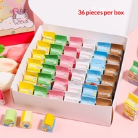 Adorables gommes à effacer en caoutchouc DEXIN en forme de dessins animés créatifs en trois dimensions, modèle O14, adaptées aux enfants, pour les prix et les cadeaux