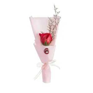 Creative Birthday Christmas Gift with Hands Practical Soap Rose