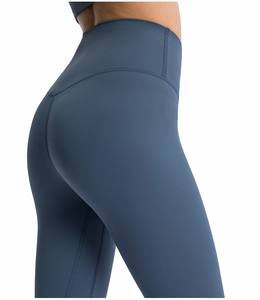 Lente En Zomer Nieuwe Eenvoudige Nude Feel Slim Fit Dunne Yoga Leggings Ingebouwde Heuptas Hoge Elastische Enkellange Broek Voor Dames - Product Image 1