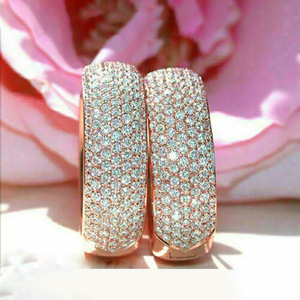 Orecchini a Perno Geometrici Chic, Eleganti Gioielli Scintillanti per Donne, Accessorio Regalo per Uso Quotidiano e Feste - Product Image 2