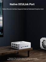 Système Barebone Mini PC FIREBET A8, AMD Ryzen7 8745HS, système Windows 11, adaptateur UE/US, ordinateur de bureau pour jeux, mini PC