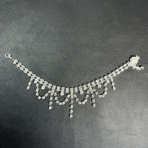 2023 nueva moda multicapa <span class=keywords><strong>Flash</strong></span> diamante borla tobillo cadena verano playa Sexy diamantes de imitación Top clasificado pulsera de tobillo - Product Image 3