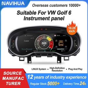 Navihua New Upgrade LCD Dashboard Auto <b>Speedometer</b> <b>for</b> Volkswagen VW Golf 6 2010-2012 Linux System Carplay <b>Car</b> Digital Cluster - Product Image 6