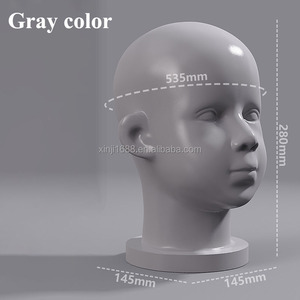 Maniquí de Cabeza de Bebé Pequeño XINJI para Pelucas, Sombreros, Gafas, Bufandas, Exhibición de Mascarillas, Soporte de Exhibición, Modelo de Maniquíes - Product Image 6