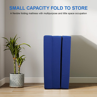Matelas de Camping en mousse à mémoire de forme Tri pliant pour dormir tapis de Camping imperméable Portable pour tente de lit de camion de voyage d'hôpital