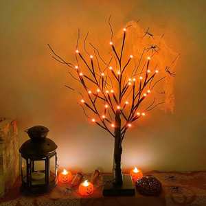 White Christmas <b>Tree</b> with <b>Lights</b> Tabletop Birch <b>Tree</b> with LED Battery <b>Light</b> up Home Party WeddingChristmas Decoration - Product Image 6