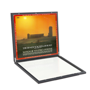 Custom High Transparency Glass <b>Vinyl</b> Record Display Frame <b>Wall</b> Mount LP Storage Rack - Product Image 4