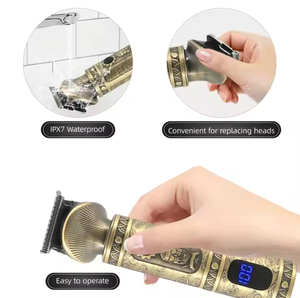 Cabello profesional inalámbrico en forma de T para hombres, recortador de barba alimentado por USB con hoja de acero inoxidable para cara y cuerpo - Product Image 6