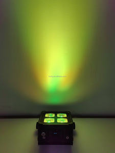 Projecteur LED <span class=keywords><strong>sans</strong></span> <span class=keywords><strong>fil</strong></span> DMX 4x20W sur batterie avec flight case de chargement pour événements (fêtes, bars, clubs, mariages) - Product Image 6