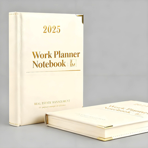 2026 Özel Tasarım A4 Yüksek Kalite Lüks PU Deri Kaplı İş Toplantıları İçin Ajanda Planlayıcı Defter Cep Baskı Hizmetiyle - Product Image 1