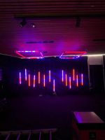 Projecteurs RGB à 360 degrés / Contrôle DMX512 / Décoration de soirée en boîte de nuit / Tunnel LED