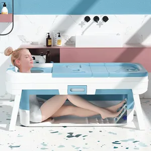 Plastic Badkamer Opvouwbare Badkuip Voor Volwassenen