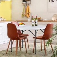 Nouvelle table pliante portable pour l'extérieur, blanche, 6 pieds, pour fêtes, mariages, tables rondes pliantes en plastique pour événements et repas