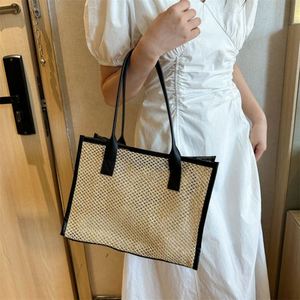 Bolsos de Mano de Rafia y Paja de Alta Calidad al por Mayor para Mujer, Bolsos de Playa para el Verano - Product Image 4