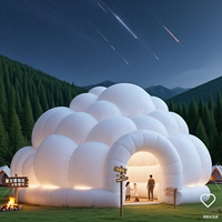 Tente gonflable populaire en forme de nuage pour le camping, les événements commerciaux, les expositions, les tentes gonflables pour événements, les tentes dôme pour fêtes
