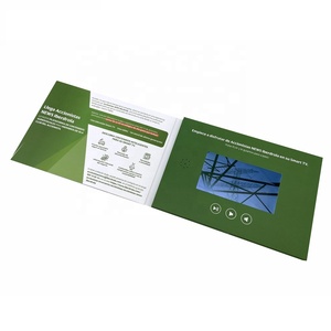 Outil de marketing 5.0 pouces écran Lcd vidéo Brochure carte vidéo carte de voeux vidéo brochure numérique - Product Image 4