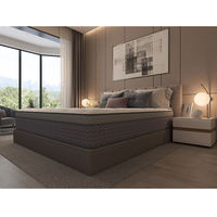 Matelas à ressorts à fermeté moyenne, soutien durable, mousses certifiées sûres, avec support lombaire et d'épaule supplémentaire