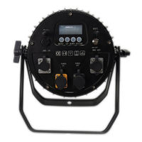Projecteur LED PAR sans fil étanche IP65 12*18W RGBWAUV 6-en-1 sur batterie avec flight case rechargeable pour événements, mariages et éclairage d'ambiance