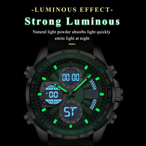 Relojes Digitales LED de Doble Pantalla POEDAGAR E108 para Hombre, Resistentes al Agua, Electrónicos, Multifuncionales, con Fecha, <span class=keywords><strong>Semana</strong></span> y Funciones Deportivas - Product Image 3