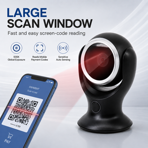 Escáner de Escritorio 2D de Alta Velocidad con Detección Automática, Plug and Play, para Códigos de Barras, Compatible con Windows y Mac, para Terminales Punto de Venta y Pagos en Comercios - Product Image 5