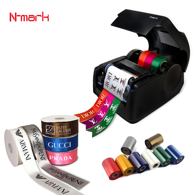 N-mark China Hot-sale 2024 Satin Ribbon Taffeta Printing Machine for Flower Shop Using Taffeta Digital Thermal Printer