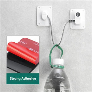 Verrou de sécurité enfant en plastique pour tiroir, carré, auto-adhésif, sans perçage, pour réfrigérateur et porte d'armoire, avec serrure à clé intégrée - Product Image 5