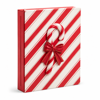 Boîte cadeau personnalisée pour bonbons de Noël et aliments pour bébés, avec logo, pelliculage mat, gaufrage, doublure en éponge, boîtes rigides pour l'emballage en gros de confiseries
