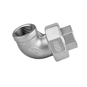 ข้อต่อข้อศอกสแตนเลส 3/4-150 90 องศา เกลียวในและเกลียวนอก สำหรับข้อต่อท่อ - Product Image 3