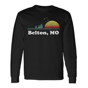 เสื้อยืดแขนยาวพิมพ์ลายของที่ระลึกบ้านเบลตัน มินนิโซตา สไตล์วินเทจ เสื้อยืดพิมพ์ลายของที่ระลึกบ้านสไตล์วินเทจสำหรับโปรโมชั่น - Product Image 2