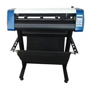 Máquina de corte plotter vevor, 720mm/28 polegadas, auto contorno, máquina de corte plotter branca, azul e branco Eh-720ab